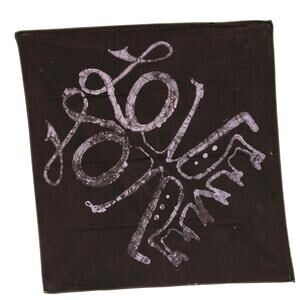 Handmade Batik Mirrored Love Image Headcover Bandana Artisan Crafted